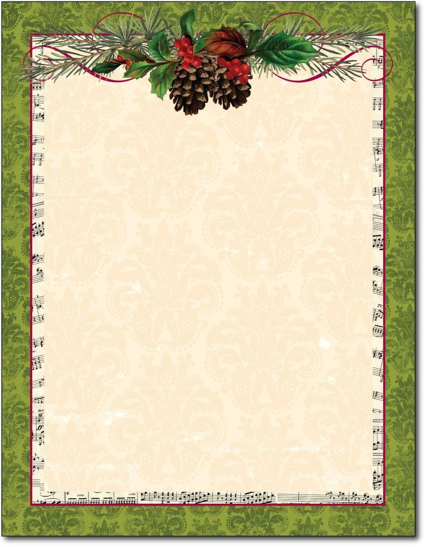 Free Printable Christmas Paper Stationery - Google Search - Free Printable Christmas Stationary