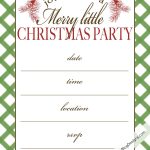 Free Printable Christmas Party Invitation | Christmas:print   Free Printable Christmas Invitations