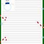 Free Printable Christmas Stationary | Stationary | Christmas   Free Printable Christmas Writing Paper With Lines