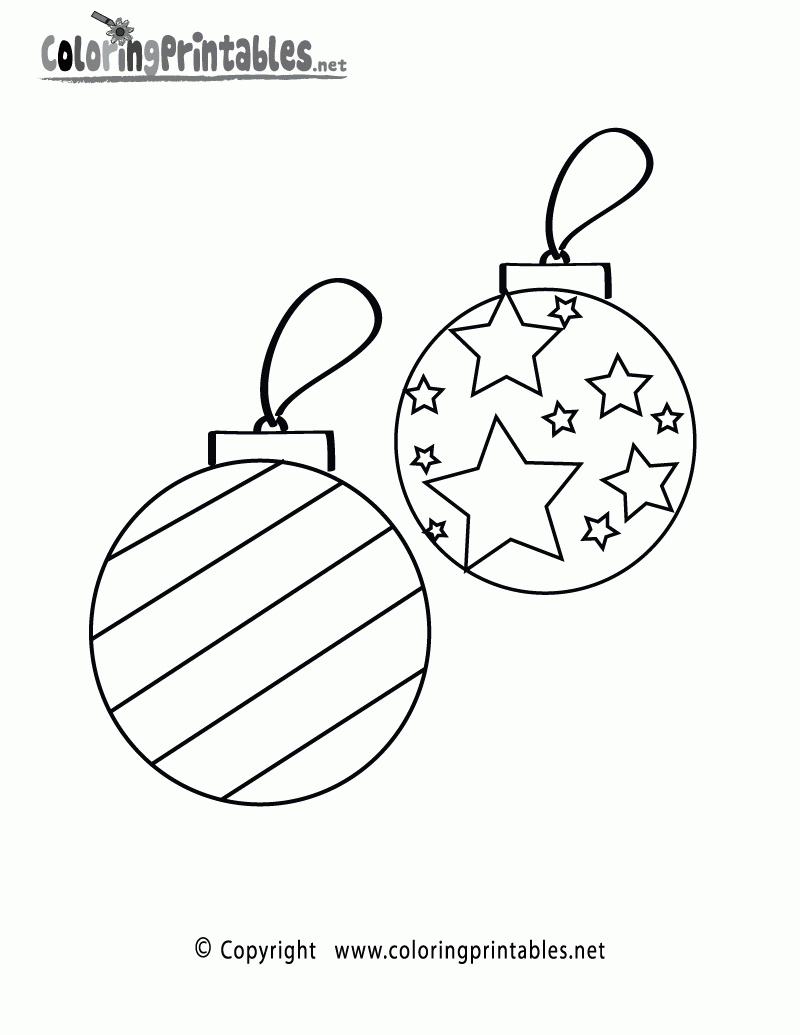 Free Printable Christmas Tree Ornaments To Color – Festival Collections - Free Printable Ornaments To Color