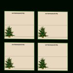 Free Printable Christmas Tree Place Cards | *+* Free Holiday   Free Printable Christmas Table Place Cards Template