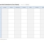 Free Printable Class Schedule Template | Printable Weekly Nfl   Free Printable School Agenda Templates