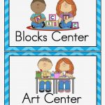 Free Printable Classroom Labels For Preschoolers 14 Of Template For   Free Printable Center Signs For Pre K