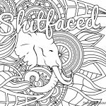 Free Printable Coloring Page   Shitfaced   Swear Word Coloring Page   Swear Word Coloring Pages Printable Free