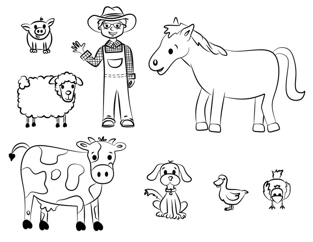 Free Printable Coloring Pages Farm Animals #17334 - Free Printable Farm Animals