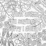 Free Printable Coloring Pages For Adults Only Swear Words Download   Free Printable Coloring Pages For Adults Only Swear Words