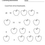 Free Printable Counting Backwards Worksheet For First Grade   Free Printable Worksheets For 1St Grade