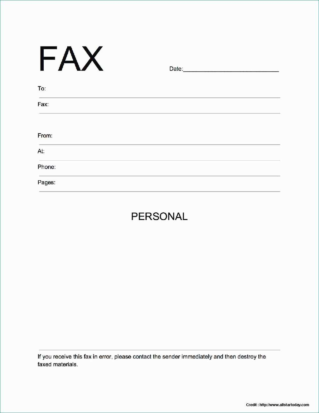 Free Printable Cover Letter Templates - Free Printable Cover Letter For Fax