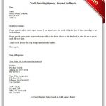 Free Printable Credit Reporting Agency, Request For Report | Sample   Free Printable Credit Report