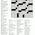 Free Printable Crossword Puzzles Easy For Adults | My Board   Free Printable Crosswords Easy