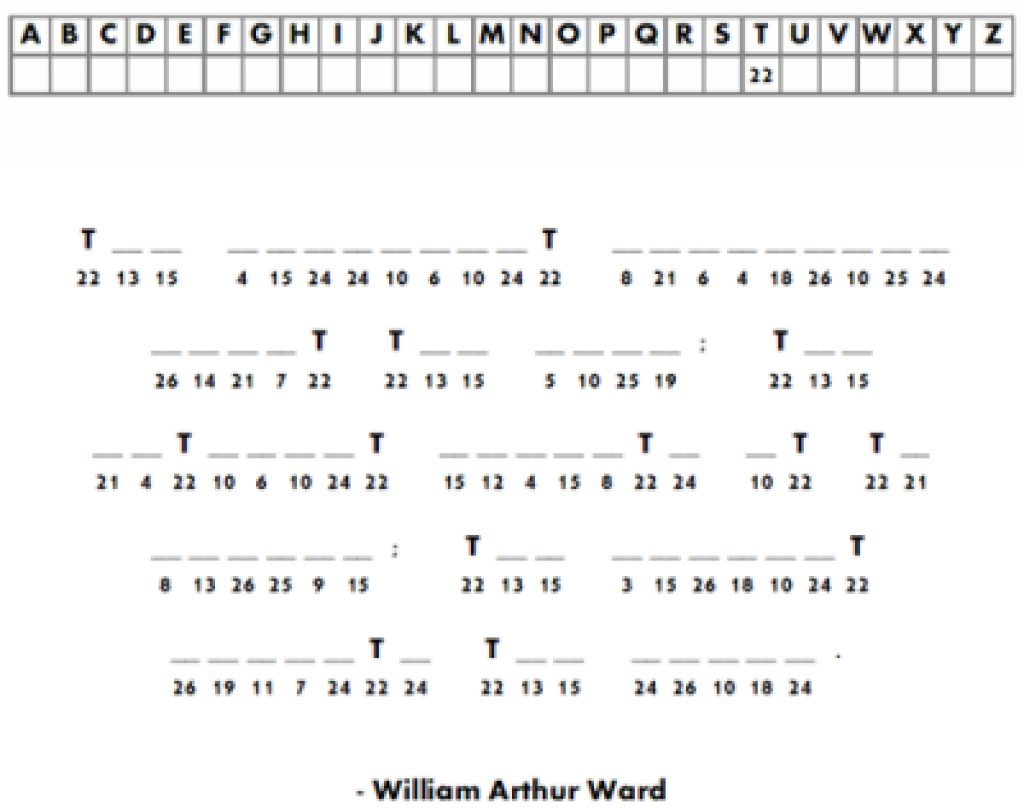 Free Printable Cryptograms With Answers Free Printable