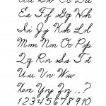 Free Printable Cursive Alphabet Letters | Design: Lettering   Free Printable Cursive Alphabet