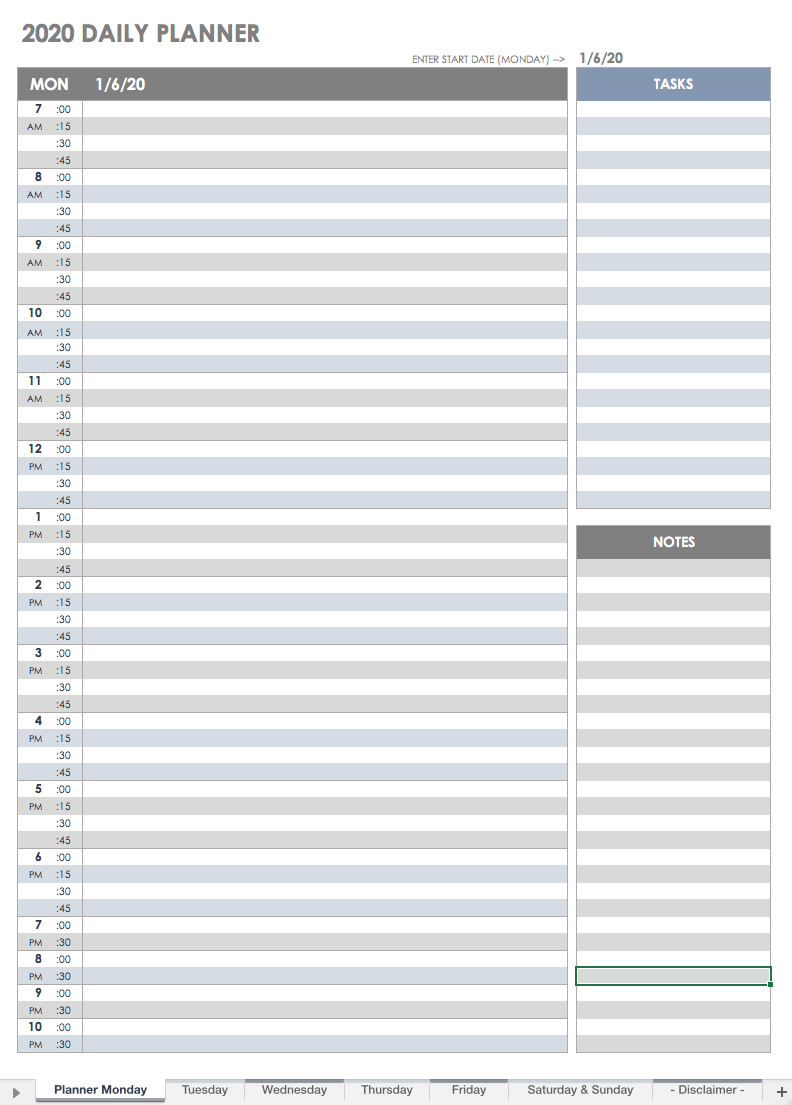 Excel 15 Minute Schedule Template Romeo landinez co With Regard To Free Printable Daily