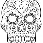 Free Printable Day Of The Dead Coloring Pages | Crafted Here   Free Printable Day Of The Dead Coloring Pages