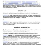 Free Printable Durable Power Of Attorney Forms   Free Printable Power Of Attorney Form Washington State