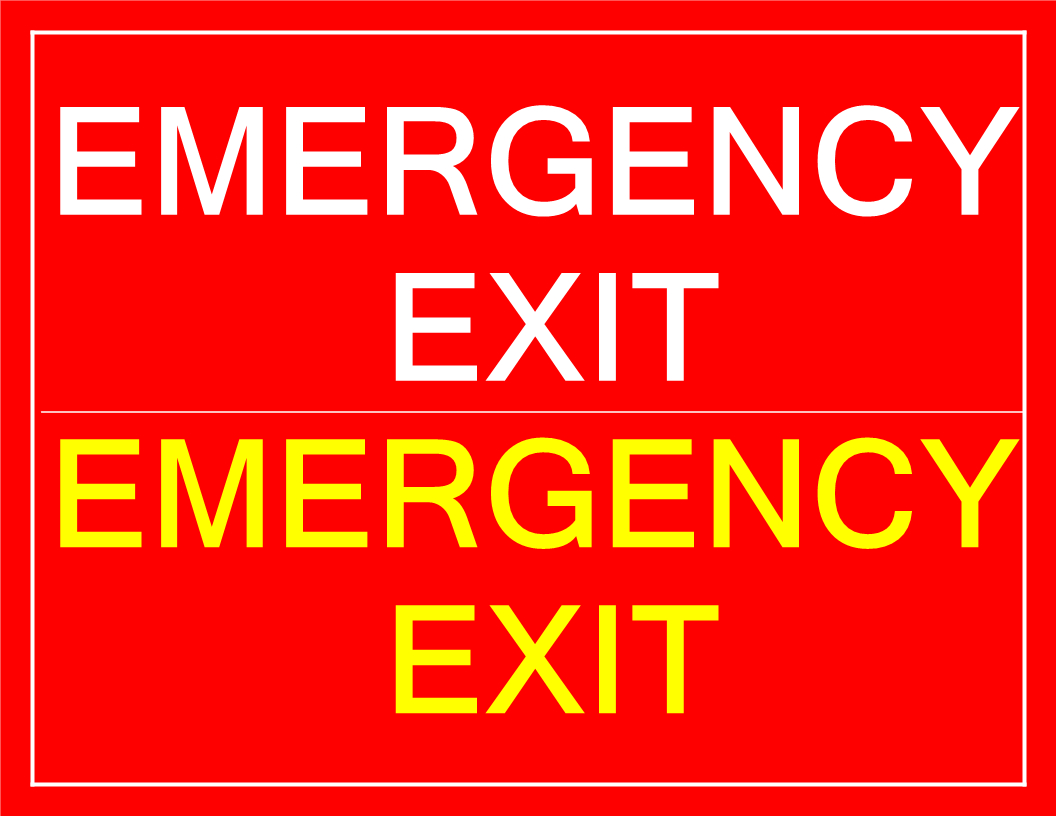 Free Printable Emergency Exit Sign | Templates At - Free Printable Emergency Exit Only Signs