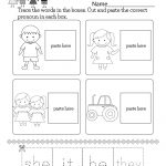 Free Printable English Grammar Worksheet For Kindergarten   Free Printable Ela Worksheets