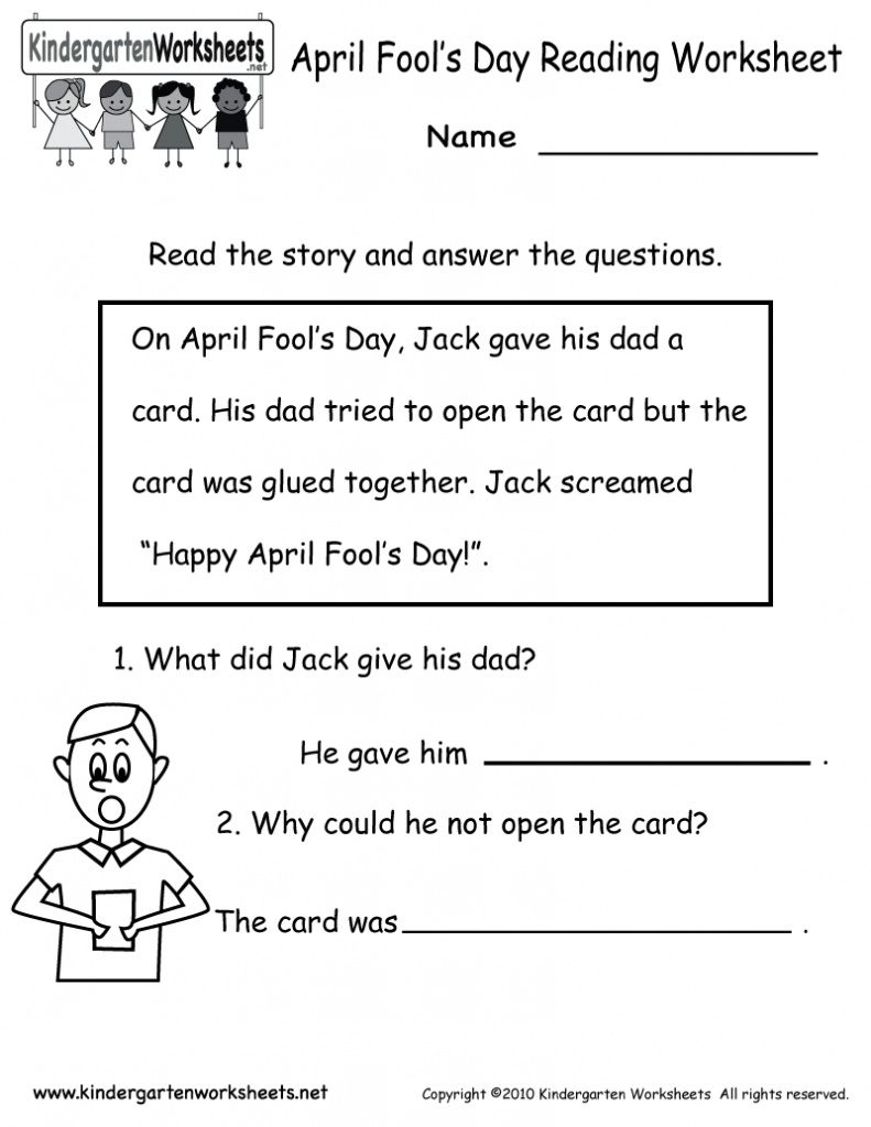 Free Printable English Reading Worksheets For Kindergarten | Free - Free Printable English Reading Worksheets For Kindergarten