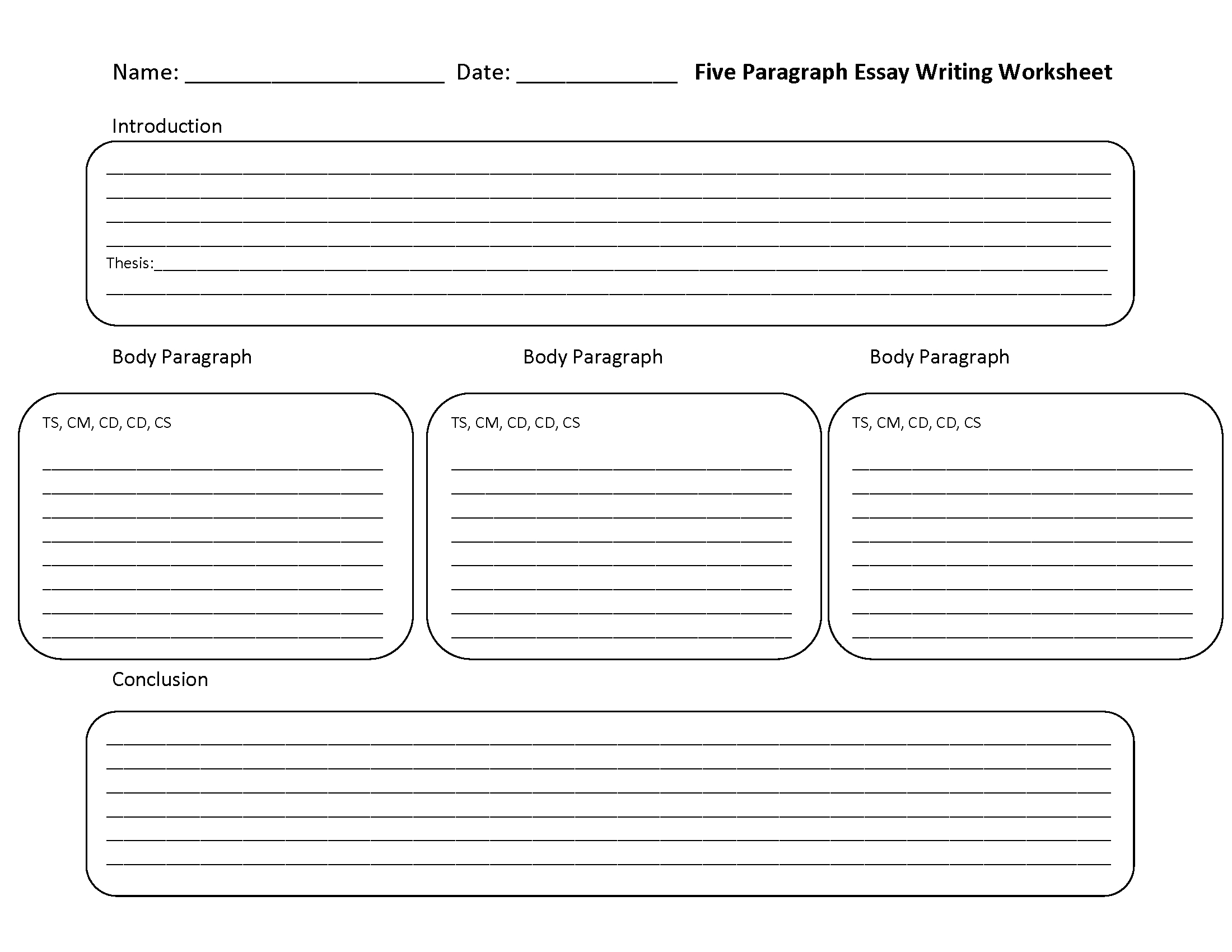 Free Printable Essay Writing Worksheets - Essay Writing Worksheets - Free Printable Writing Worksheets