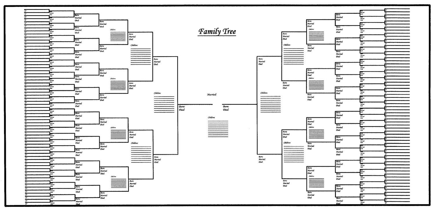 Free Printable Family Tree Template Blank - Google Pretraživanje - Free Printable Family History Forms