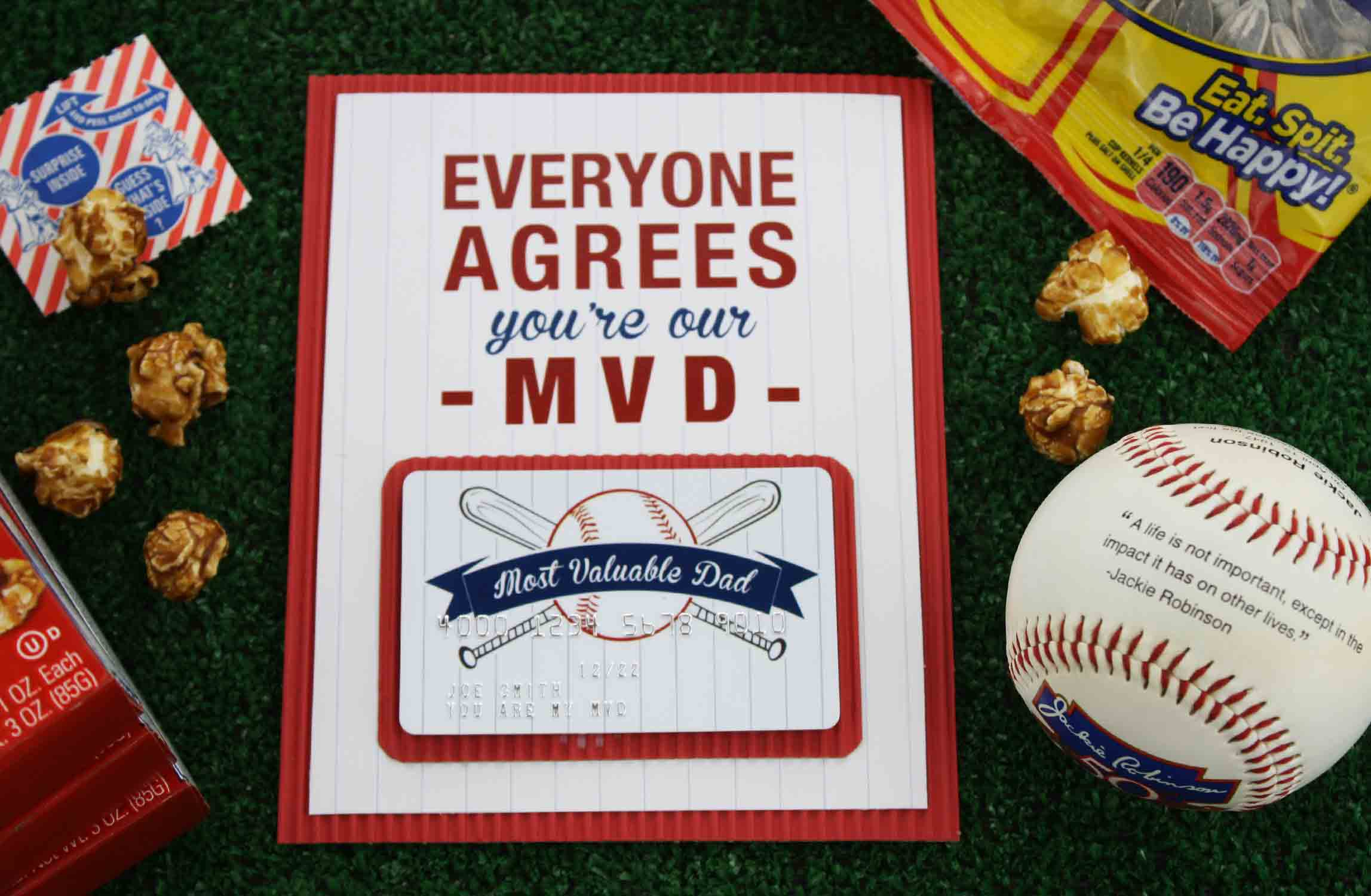 Free Printable} Father&amp;#039;s Day &amp;quot;most Valuable Dad&amp;quot; | Gcg - Free Printable Baseball Stationery