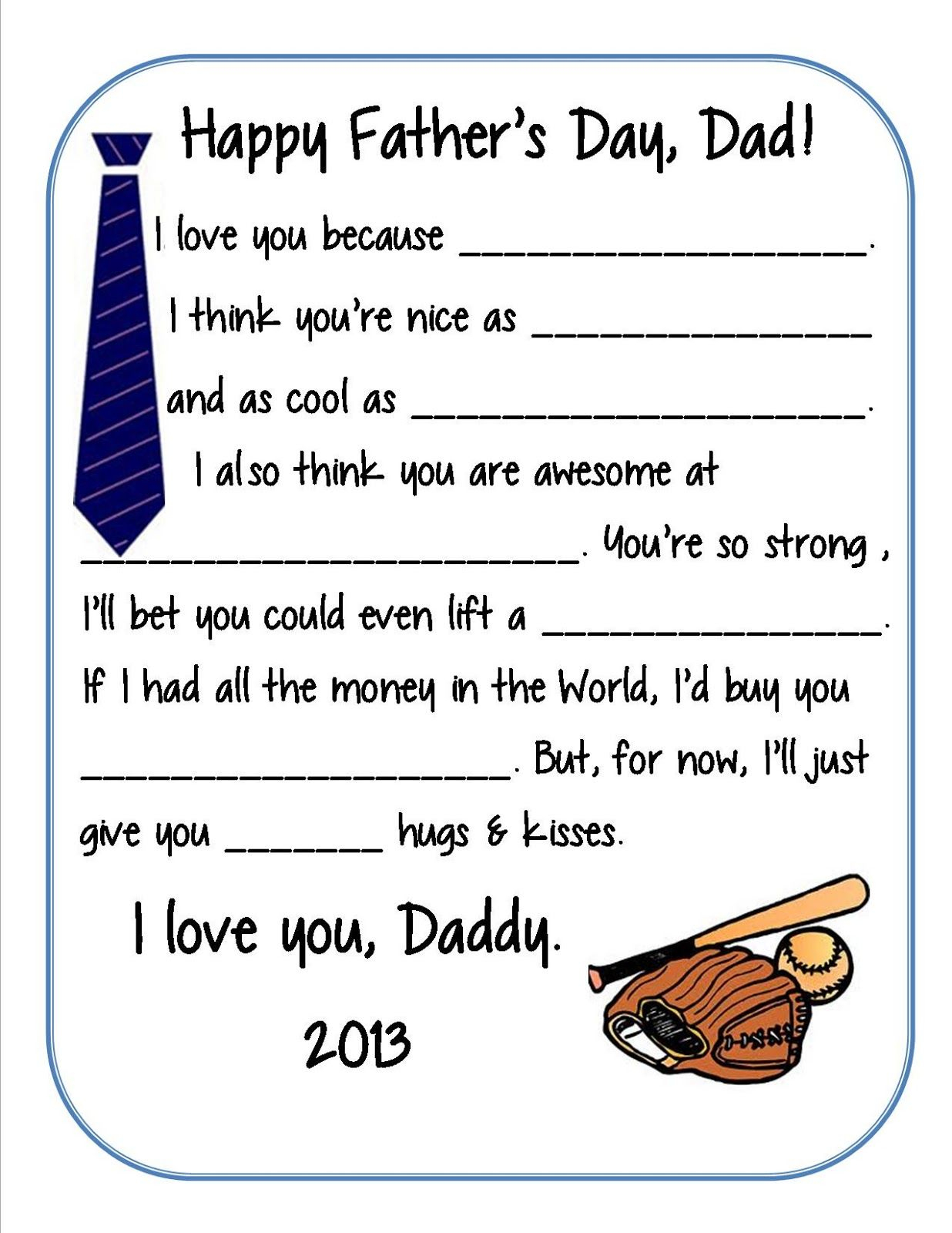 Free Printable Father&amp;#039;s Day Survey From Crazylou Creations - Fathers - Free Printable Fathers Day Cards For Preschoolers