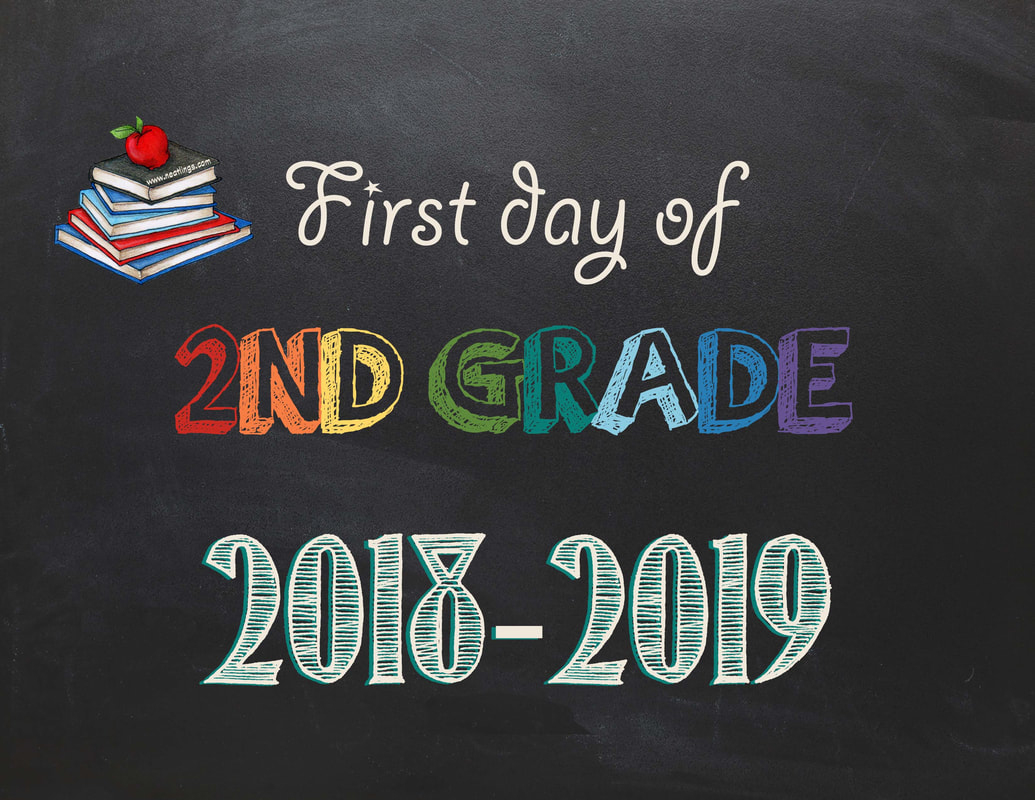 Free Printable First &amp;amp; Last Day Of School Signs 2018-2019 - Neatlings - First Day Of Second Grade Free Printable Sign