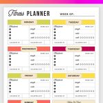 Free Printable Fitness Planner   Meal And Fitness Tracker, Start Today!   Free Printable Fitness Log