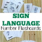 Free Printable Flashcards: Asl Number Flashcards   Sign Language Flash Cards Free Printable