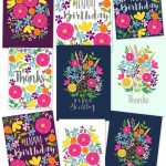Free Printable Flower Greeting Cards   A Piece Of Rainbow   Free Printable Bday Cards
