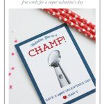 Free Printable Football Valentine's Day Classroom Cards   Mirabelle   Free Printable Football Valentines Day Cards