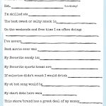 Free Printable For Getting To Know Your Office Coworkers | Employee   Make A Printable Survey Free