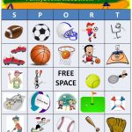 Free Printable For Sport Bingo. Click Here To Print Pdf Game Sheets   Free Printable Memory Exercises