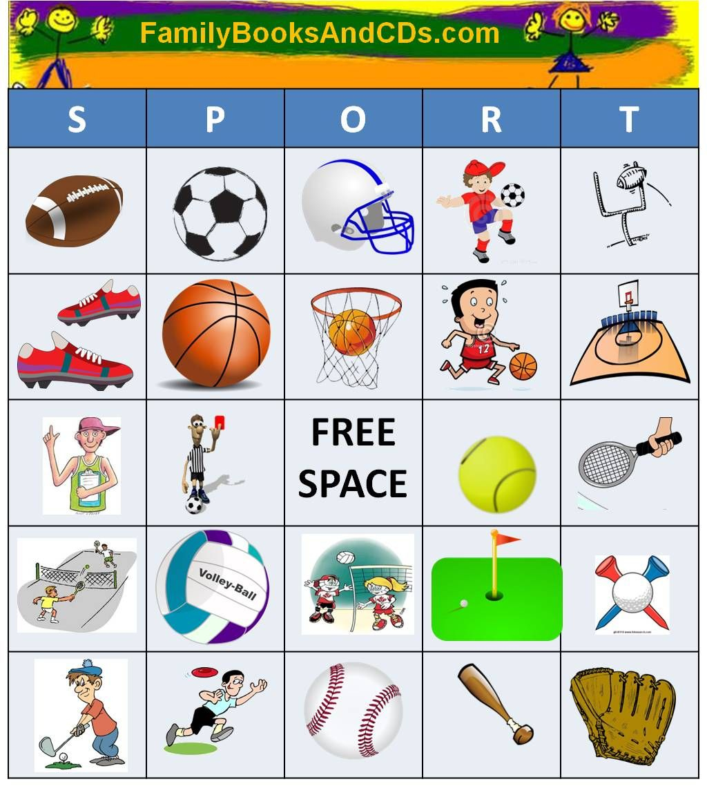 Free Printable For Sport Bingo. Click Here To Print Pdf Game Sheets - Free Printable Memory Exercises