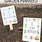 Free Printable Garden Markers Your Kids Will Love   Free Printable Plant Labels
