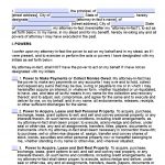 Free Printable General Power Of Attorney Forms   Free Printable Power Of Attorney Forms