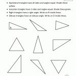 Free Printable Geometry Sheets Identify Triangles 1 | Geometry   Free Printable Geometry Worksheets For Middle School