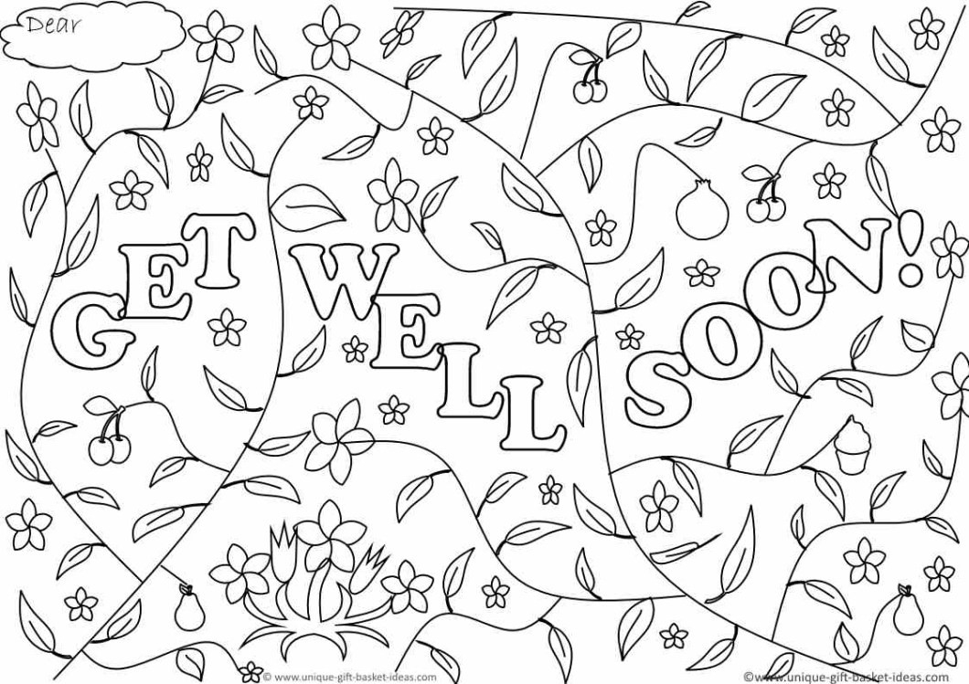 Free Printable Get Well Cards To Color 10 X Soon Coloring Pages Jpg - Free Printable Get Well Cards