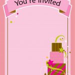 Free Printable Girl Fun Birthday Invitation | Cake & Cupcakes   Free Printable Girl Birthday Invitations