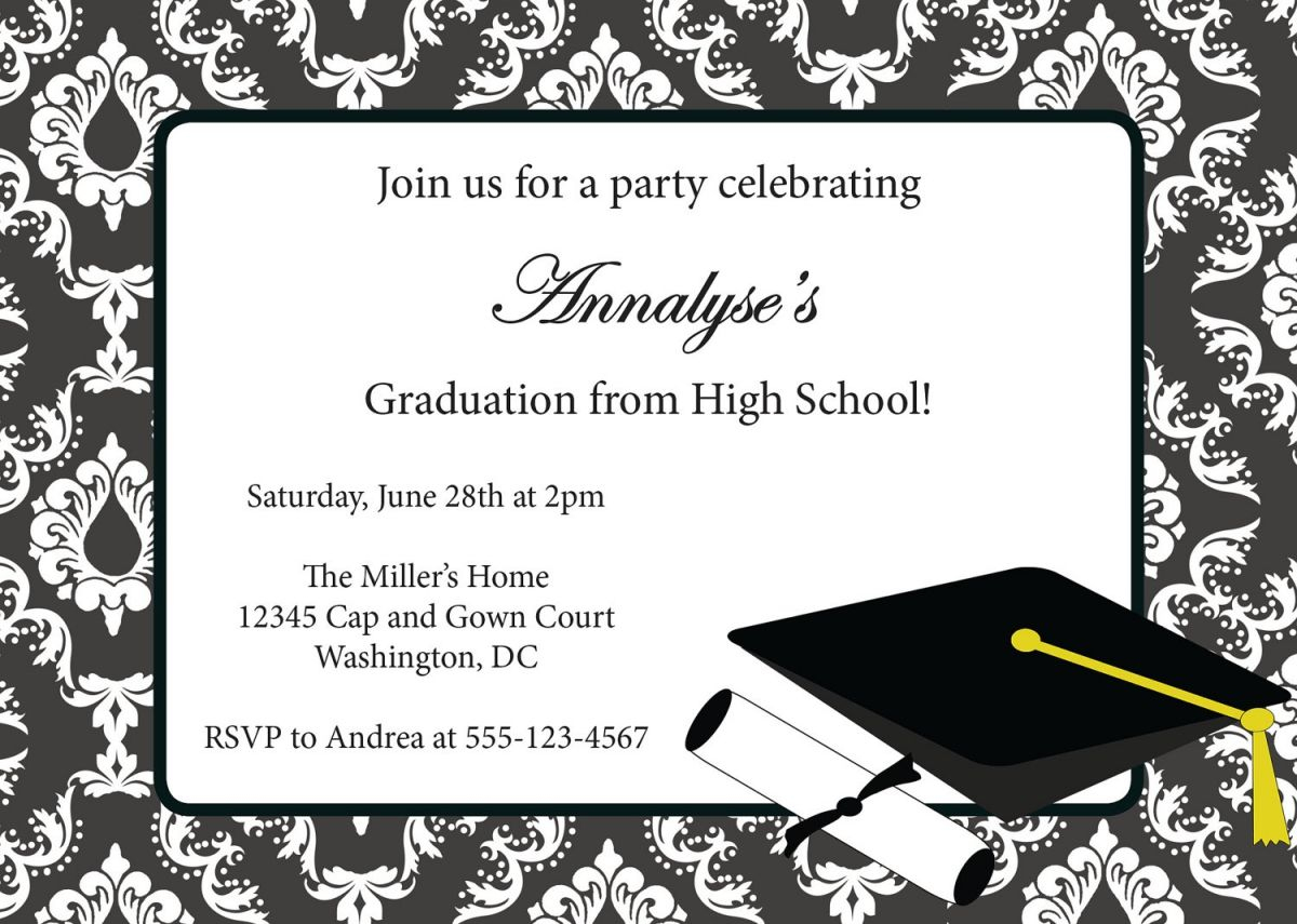 Free Printable Graduation Party Invitation Templates 2014 - Free Printable Graduation Party Invitations 2014