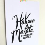 Free Printable: Hakuna Matata Quote | Quotes | Pinterest | Free   Free Printable Wall Art Quotes