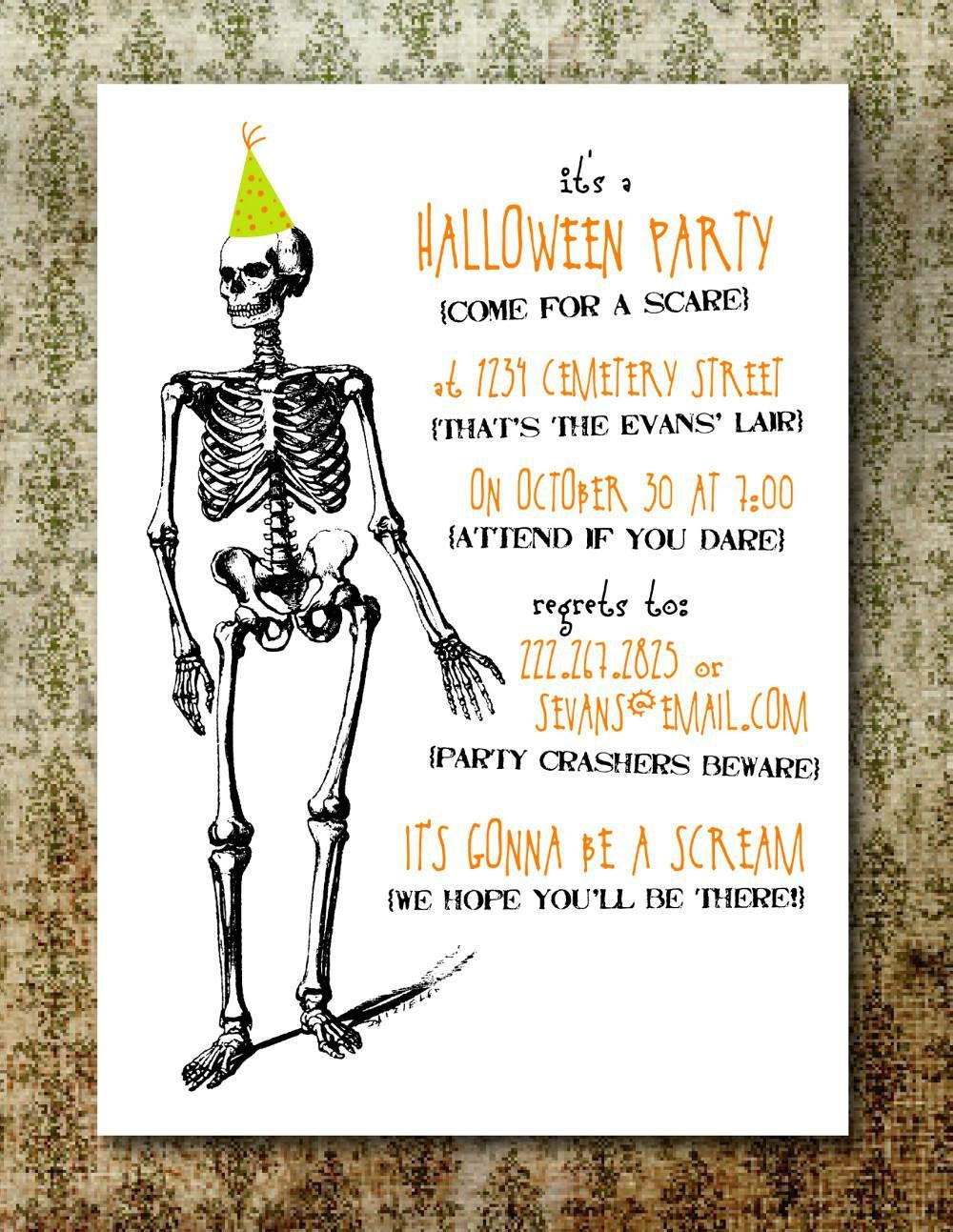 Free Printable Halloween Invitation Templates | Free Printable - Free Printable Halloween Invitations