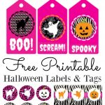 Free Printable Halloween Labels And Tags   Free Printable Halloween Tags