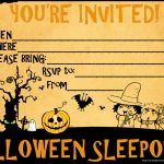 Free Printable Halloween Sleepover Invitations | Halloween Arts   Free Printable Halloween Invitations For Adults