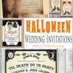 Free Printable Halloween Wedding Invitation Templates   Free Printable Halloween Wedding Invitations