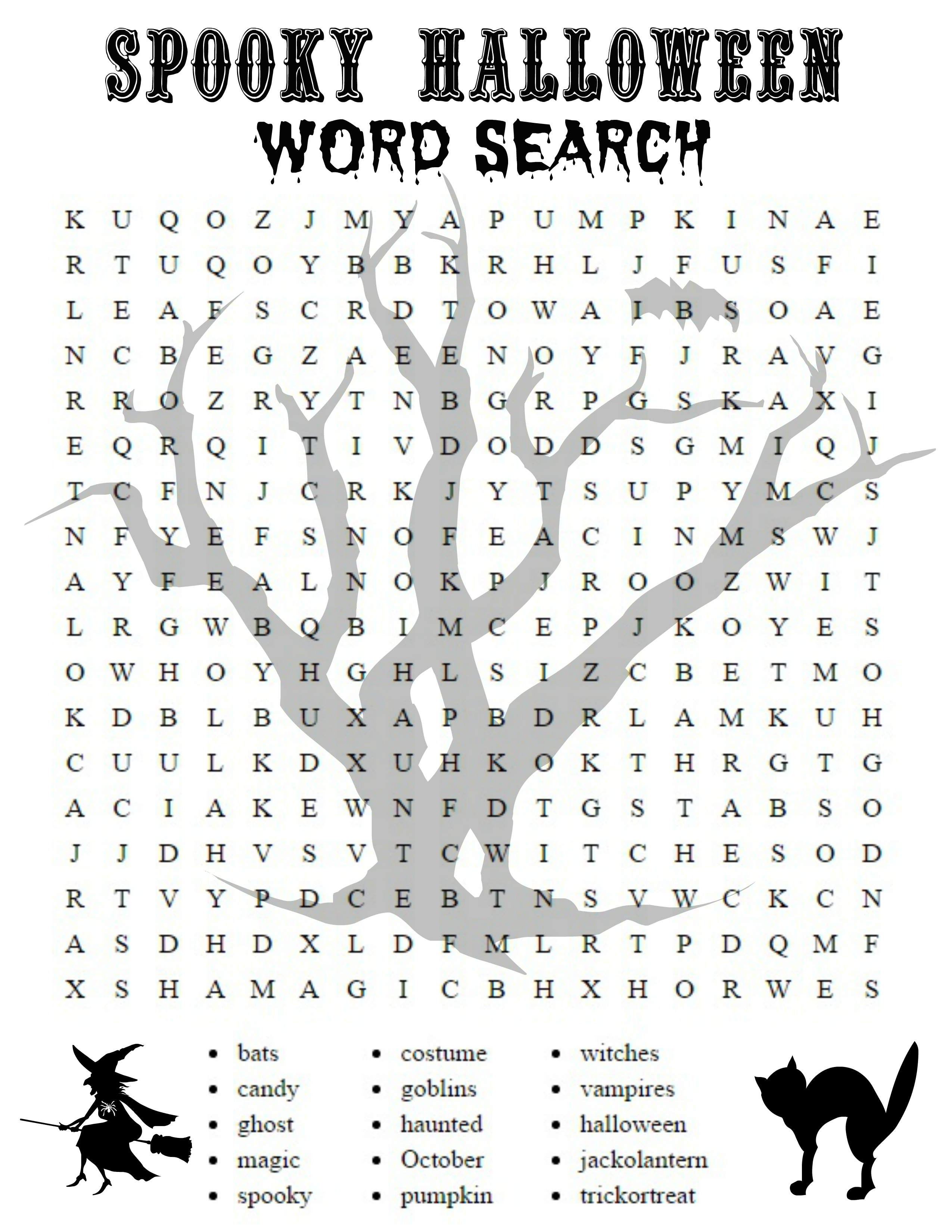 Free Printable Halloween Word Search Sheets - 2.5.hus-Noorderpad.de • - Free Printable Halloween Word Search Puzzles