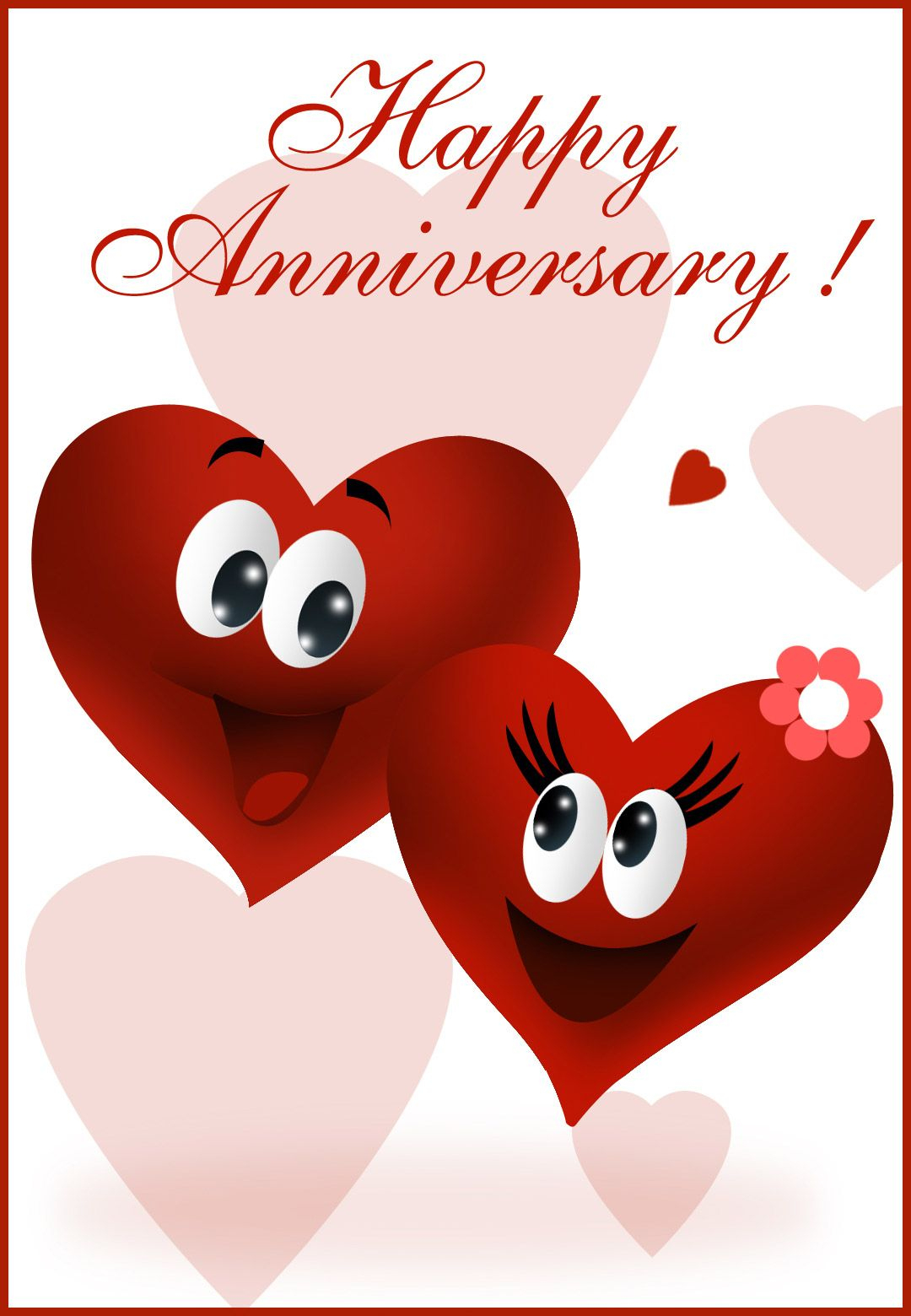 Free Printable Happy Anniversary Greeting Card | Anniversary - Free Printable Romantic Birthday Cards