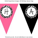 Free Printable Happy Birthday Banner Templates | Hunecompany   Free Printable Happy Birthday Banner Templates