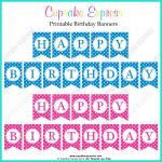 Free Printable Happy Birthday Banners Pink Blue | Free Printables   Free Printable Happy Birthday Banner