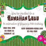Free Printable Hawaiian Luau Party Invitationsfree Printable   Hawaiian Party Invitations Free Printable